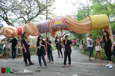 UP Lantern Parade 2011 Fine Arts' giant penis