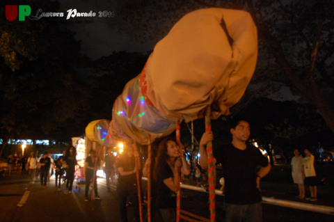 UP Lantern Parade 2011 Fine Arts' giant penis