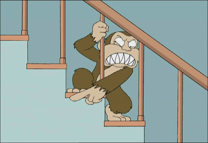He's the evil monkey in Chris' closet (from the Family Guy).